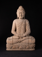 Old wooden Buddha panel from Burma made from Wood