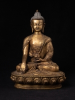 Old Nepali bronze Buddha statue from Nepal made from Bronze
